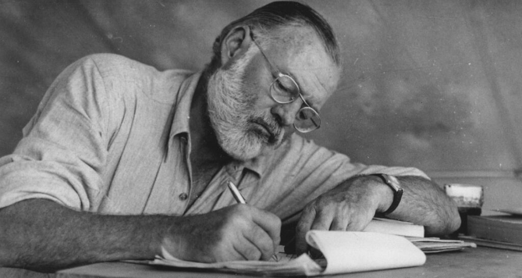 Ernest Hemingway, um dos maiores autores americanos da história mundial 